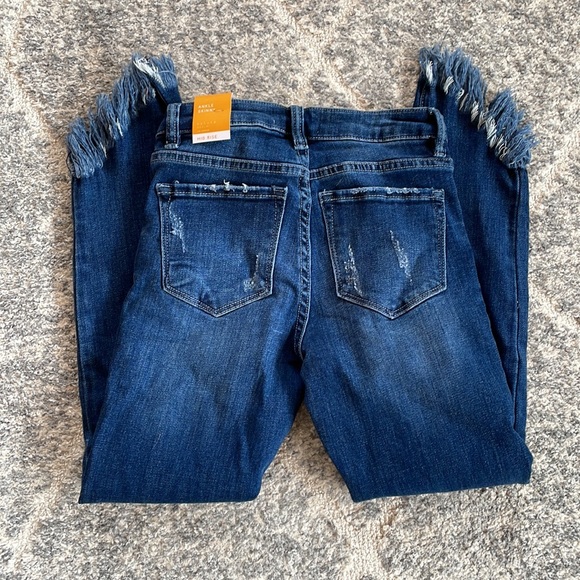 NWT Nature Denim Fringe Mid-Rise Dark Wash Jeans - Size 1/24 - Picture 5 of 5